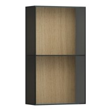 Arun - nízká skříňka, otevřená přední část, kouřové sklo 8 mm