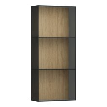 Arun - střední skříňka, otevřená přední část, kouřové sklo 8 mm