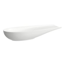 Alessi One - umyvadlová mísa levá/pravá 100x38, oválná, vč. keramické krytky odpadního ventilu