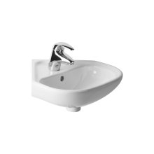 Laufen Pro B - umývátko rohové 45x46, otvor pro baterii, s přepadem