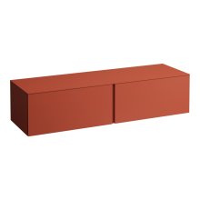 Alessi One - zásuvkový element 1600, se 2 zásuvkami, bez výřezu, terracotta