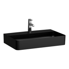 Val - umyvadlo 65x42, broušená spodní část, otvor pro baterii, černá mat
