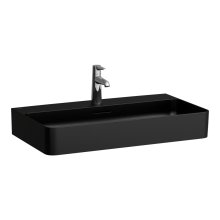 Val - umyvadlo 75x42, otvor pro baterii, černá mat