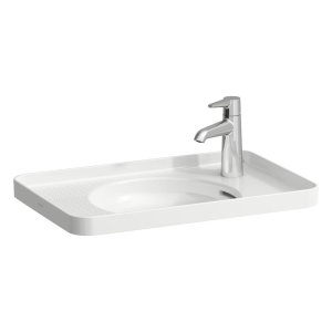 Val - umyvadlo zápustné shora 55x36, otvor pro baterii vpravo, černá mat