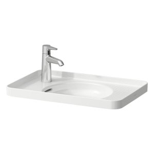 Val - umyvadlo zápustné shora 55x36, otvor pro baterii vlevo, černá mat