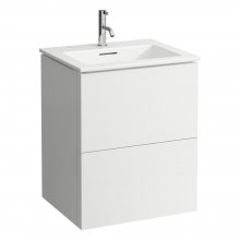 Kartell by Laufen - umyvadlo slim se skříňkou 60x50, bílá matná