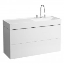 Kartell by Laufen - skříňka 118x45 pod umyvadlo H813333, bílá matná