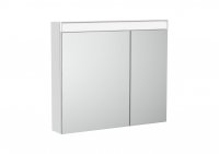 Eidos - zrcadlová skříňka s integrovaným LED osvětlením a zásuvkou 80x80 cm