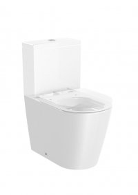 Compact Inspira Round - WC mísa kapotovaná kombi rimless, hluboké splachování, bez nádržky a sedátka