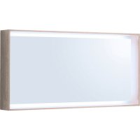 Citterio - zrcadlová skříňka 118,4x58,4 s osvětlením, dub