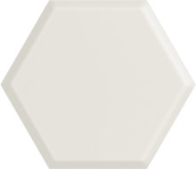 Woodskin bianco heksagon struktura A - obkládačka 19,8x17,1 bílá