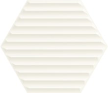 Woodskin bianco heksagon struktura B - obkládačka 19,8x17,1 bílá
