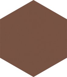 Modernizm brown - dlaždice šestihran rektifikovaná 19,8x17,1 hnědá
