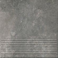 Arteon grys stopnica ryflovana prosta - schodovka 30x30 šedá