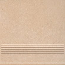Mattone Sabbia beige stopnica ryflovana prosta - schodovka 30x30 béžová