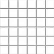 Albir bianco - dlaždice mozaika 30x30 (4,8x4,8) bílá mat