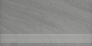 Arkesia grigio satyna stopnica - schodovka 29,8x59,8 šedá matná
