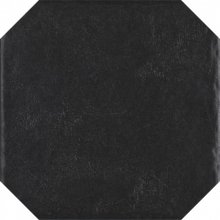 Modern nero gres szkl. struktura octagon - dlaždice osmihran 19,8x19,8 černá