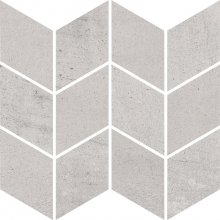 Space grys mozaika cieta romb braid poler - dlaždice mozaika 20,5x23,8 šedá lesklá