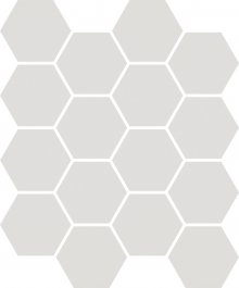 Uniwersalna mozaika prasowana grys hexagon - obkládačka mozaika 25x25,5 šedá