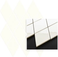 Uniwersalna mozaika prasowana bianco romb pillow - obkládačka mozaika 20,6x23,7 bílá