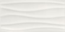Basic Palette White Glossy Wave - obkládačka 29,7x60 bílá