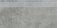 Newstone Grey Steptread - schodovka rektifikovaná 29,8x59,8 šedá matná