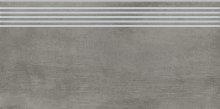 Grava Grey Steptread - schodovka rektifikovaná 29,8x59,8 šedá matná