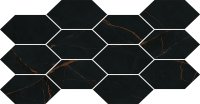 Marmaris black mozaika - obkládačka mozaika 42,9x22,3 černá