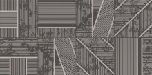 Duo graphite dekor A - obkládačka inzerto 29,8x59,8 šedá