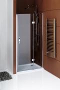 Sprchové dveře Legro do niky jednodílné otočné 80 cm, sklo čiré/leštěný profil