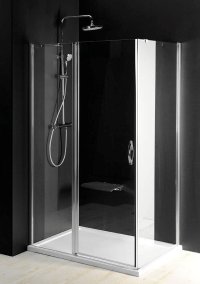 Sprchové dveře One jednodílné otočné 90 cm, sklo čiré/leštěný profil
