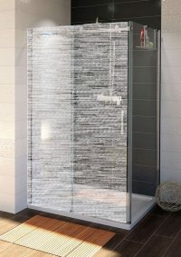 Boční stěna 80 cm, sklo čiré/lesklý chrom