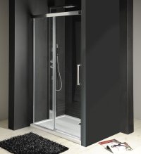 Sprchové dveře Fondura posuvné 110 cm, sklo čiré/leštěný profil