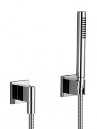 Symetrics - sprchová souprava, nástěnná montáž, rozety, hadice 125 cm