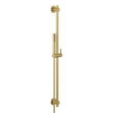 Nova Fonte - sprchová tyč 90 cm, ruční sprcha 1-polohová, hadice 160 cm, kartáčované zlato
