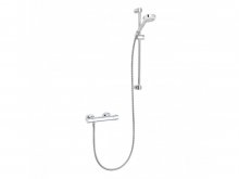 Kludi Logo Shower Duo - termostatická baterie, sprchová tyč 60 cm, ruční sprcha, hadice