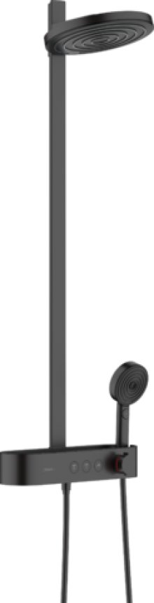 Pulsify S Showerpipe 260 2jet EcoSmart s termostatem ShowerTablet Select 400, matná černá