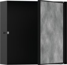 XtraStoris Rock - výklenek do stěny s dvířky pro obklady 300/300/100, matná černá
