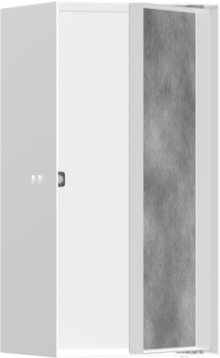 XtraStoris Rock - výklenek do stěny s dvířky pro obklady 300/150/140, matná bílá