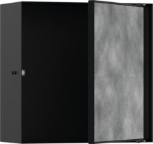 XtraStoris Rock - výklenek do stěny s dvířky pro obklady 300/300/140, matná černá