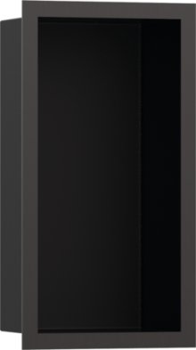 XtraStoris Individual - výklenek do stěny s designovým rámem 300/150/100, kartáčovaný černý chrom