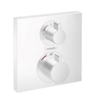 Ecostat Square termostat pod omítku pro 2 spotřebiče, bílá matná