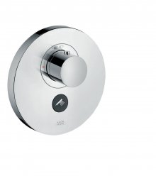 ShowerSelect Highflow Round - termostatická podomítková baterie pro 1 spotřebič a 1 doplňkový výtok, vysoký průtok, vrchní sada