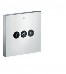 ShowerSelect Square - podomítkový ventil pro 3 spotřebiče, vrchní sada