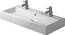Vero - dvojumyvadlo 100x47, 2 otvory pro 2 baterie, s přepadem