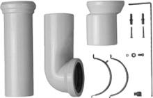 Vario připojovací souprava pro WC kombi, odpad horizontální a vertikální