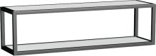 OXO Alu - samostatná police 90 cm, stříbrná