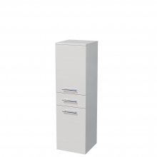 Uni - skříňka vysoká levá 122x35 cm, 2 dveře, 1 zásuvka, závěsná
