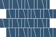 Zambezi blue trapeze mosaic - obkládačka mozaika 20x29,9 modrá